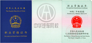 二手車鑒定評估師中級職業資格證書