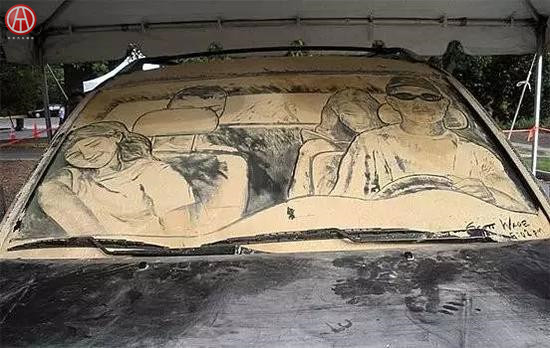 讓你腦洞大開的車窗灰塵藝術@www,chinaadec.com
