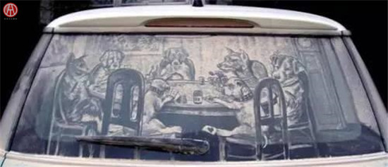 讓你腦洞大開的車窗灰塵藝術@www,chinaadec.com