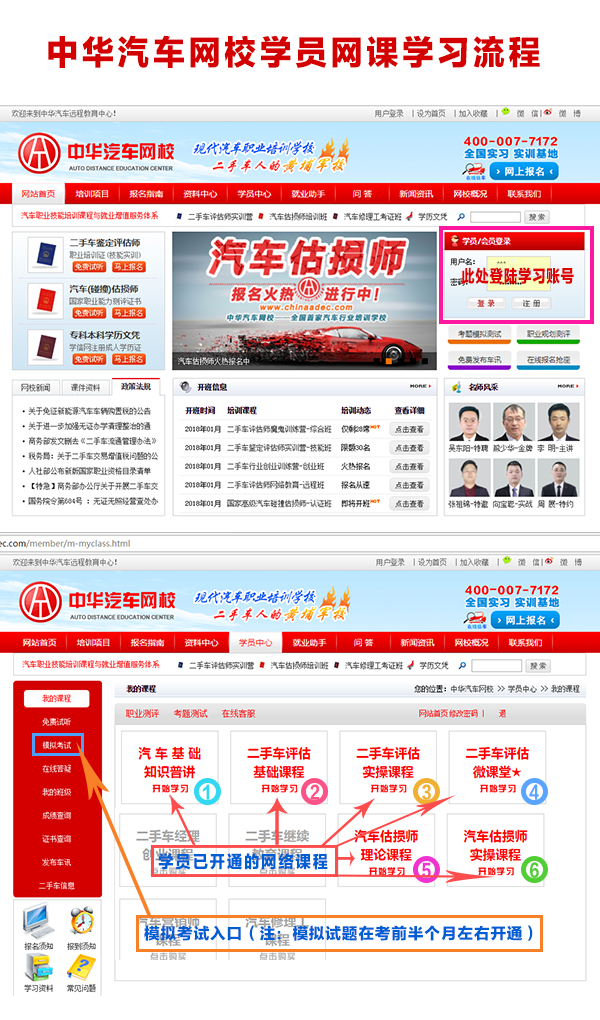 中華汽車網校二手車評估課程更新通知@chinaadec.com
